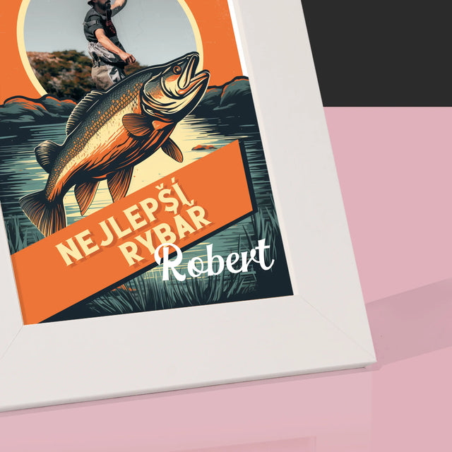Fotka A Textem: Nejlepší Rybář - Fotorámeček