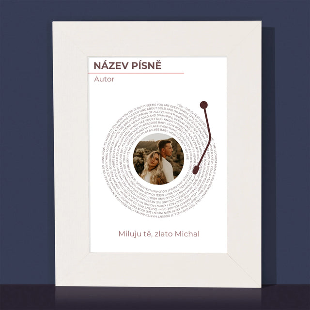 Fotka A Textem: Naše Píseň Na Lp - Fotorámeček