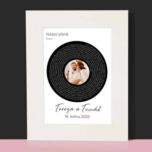 Fotka A Textem: Text Písně S Vaší Fotkou - Fotorámeček