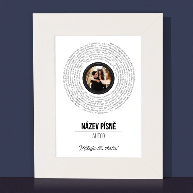 Fotka A Textem: Text Písně Na Albu - Fotorámeček