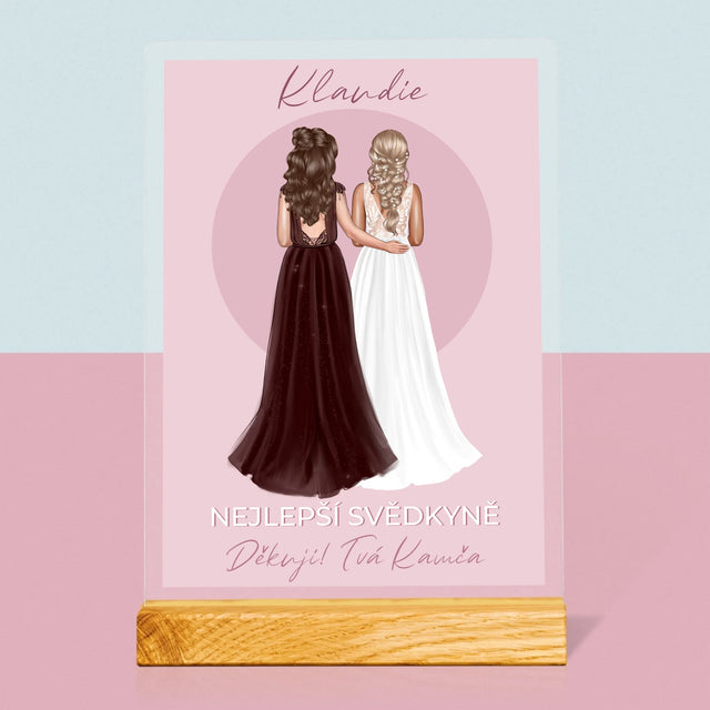 Designér Postav: Nejlepší Svědkyně - Tisk Na Akrylovém Skle