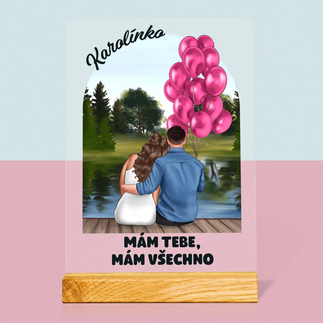 Designér Postav: Ona A On - Tisk Na Akrylovém Skle