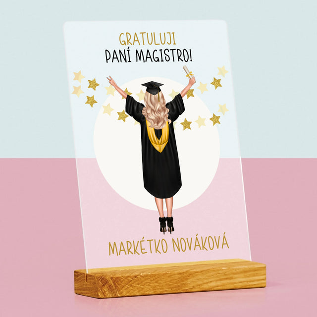 Designér Postav: Jsi Magistra - Tisk Na Akrylovém Skle