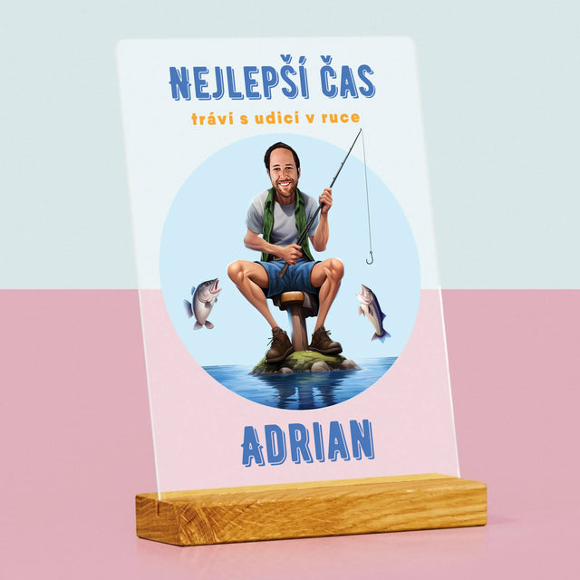 Fotka A Textem: Nejlepší Čas - Tisk Na Akrylovém Skle