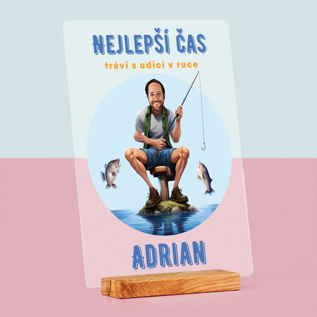 Fotka A Textem: Nejlepší Čas - Tisk Na Akrylovém Skle