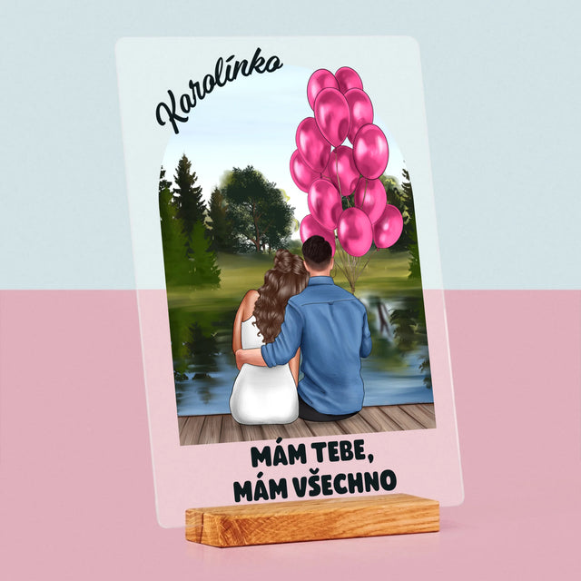 Designér Postav: Ona A On - Tisk Na Akrylovém Skle