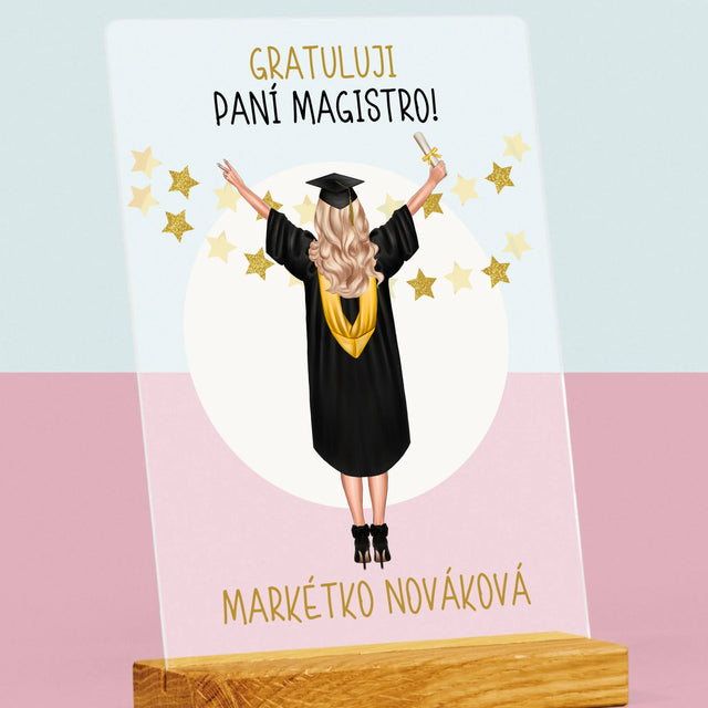 Designér Postav: Jsi Magistra - Tisk Na Akrylovém Skle