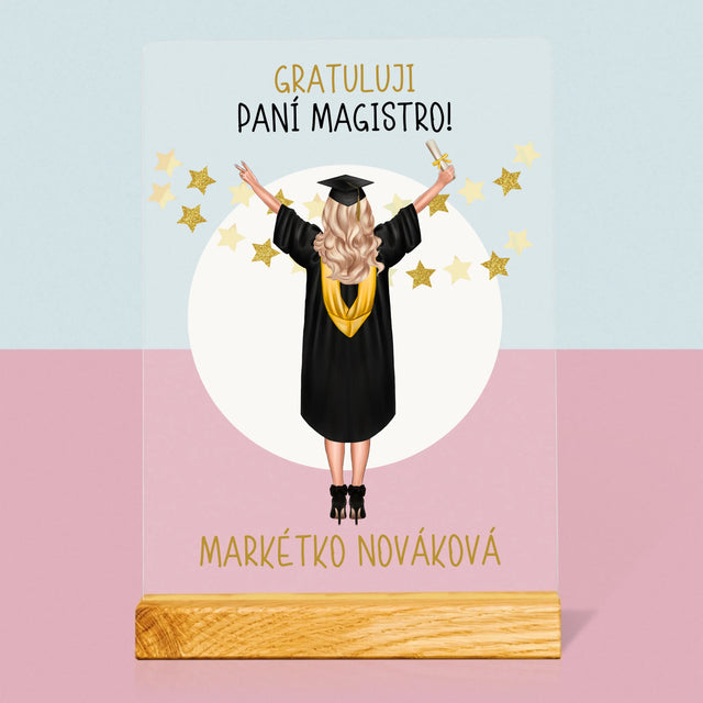 Designér Postav: Jsi Magistra - Tisk Na Akrylovém Skle