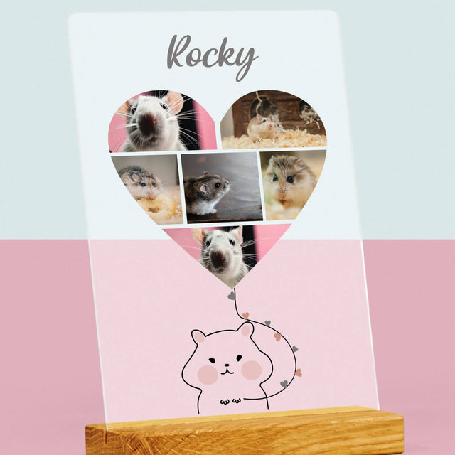 Fotokoláž: Křeček - Tisk Na Akrylovém Skle