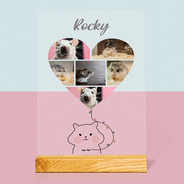 Fotokoláž: Křeček - Tisk Na Akrylovém Skle