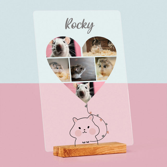 Fotokoláž: Křeček - Tisk Na Akrylovém Skle