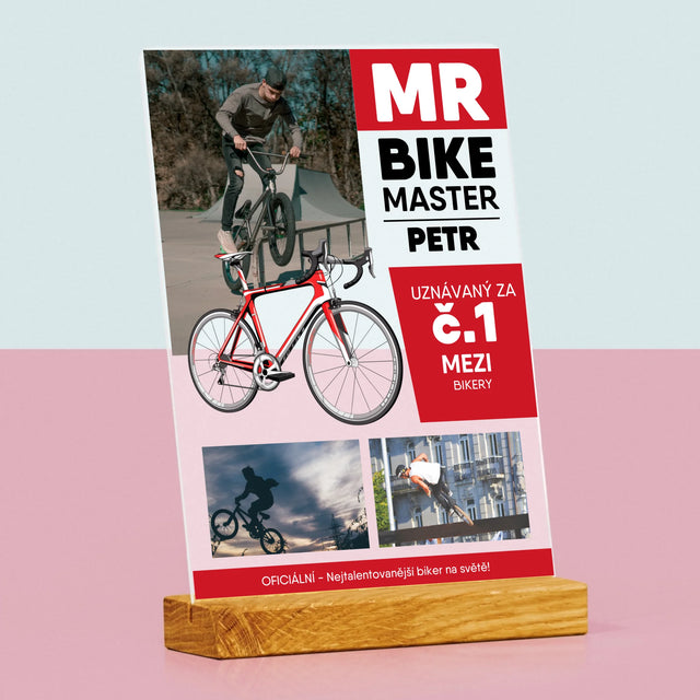 Obálka Časopisu: Mr Bike Master - Tisk Na Akrylovém Skle