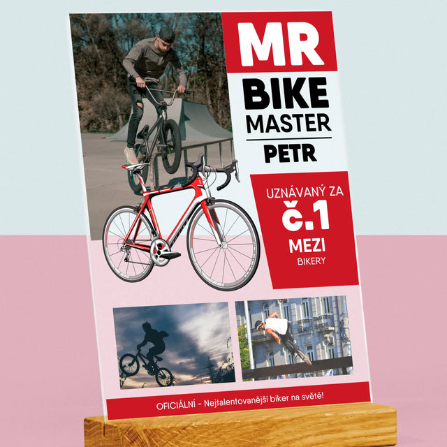 Obálka Časopisu: Mr Bike Master - Tisk Na Akrylovém Skle