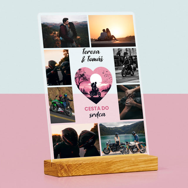 Fotokoláž: Cesta Do Srdce - Tisk Na Akrylovém Skle