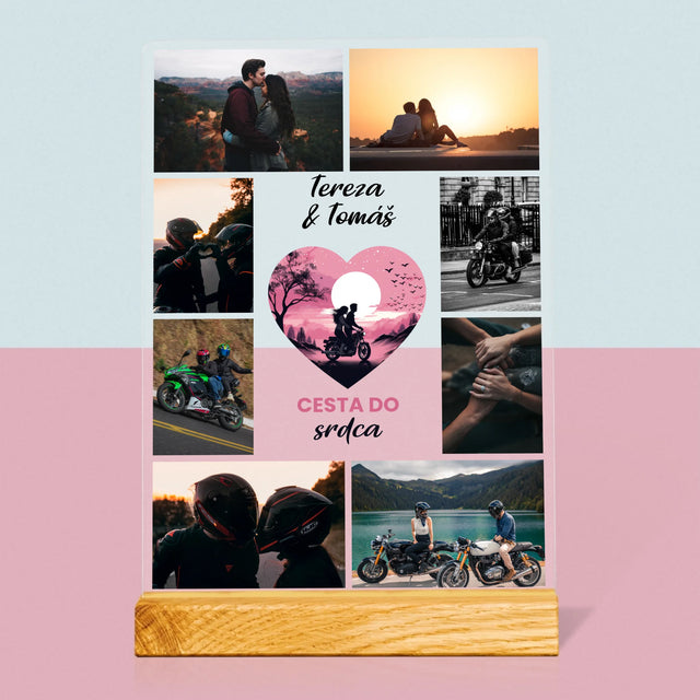 Fotokoláž: Cesta Do Srdce - Tisk Na Akrylovém Skle