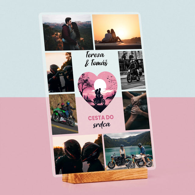 Fotokoláž: Cesta Do Srdce - Tisk Na Akrylovém Skle