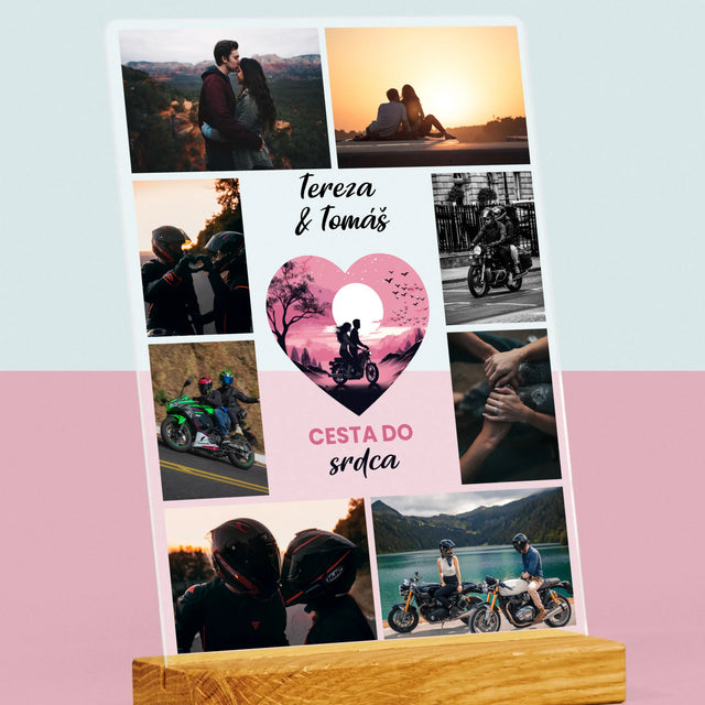 Fotokoláž: Cesta Do Srdce - Tisk Na Akrylovém Skle