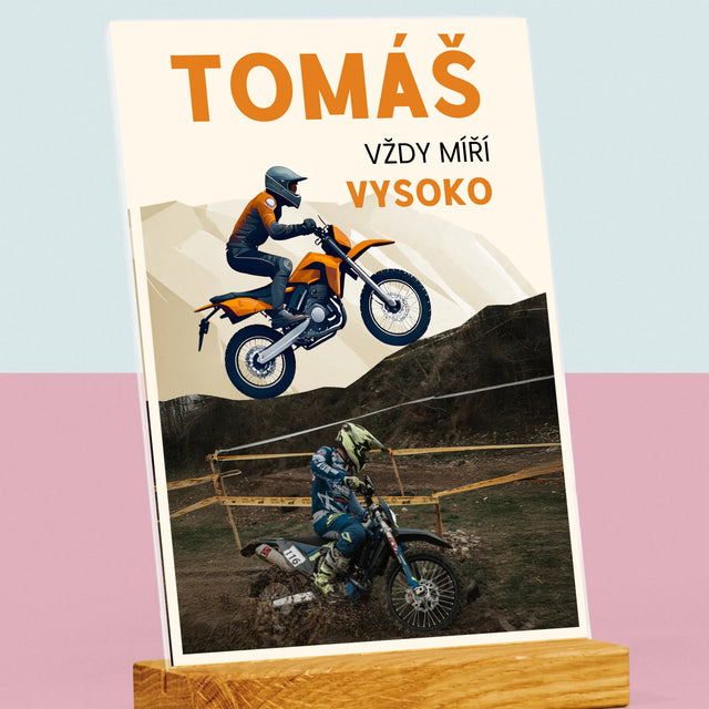 Fotka A Textem: Vždy Míří Vysoko - Tisk Na Akrylovém Skle