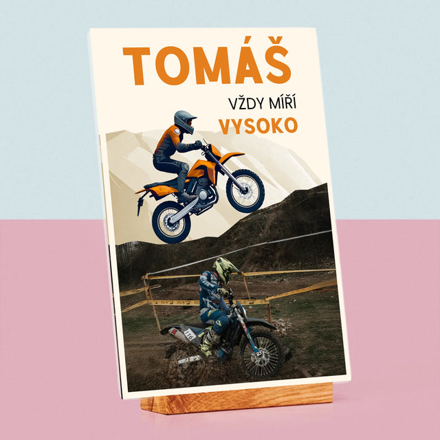 Fotka A Textem: Vždy Míří Vysoko - Tisk Na Akrylovém Skle