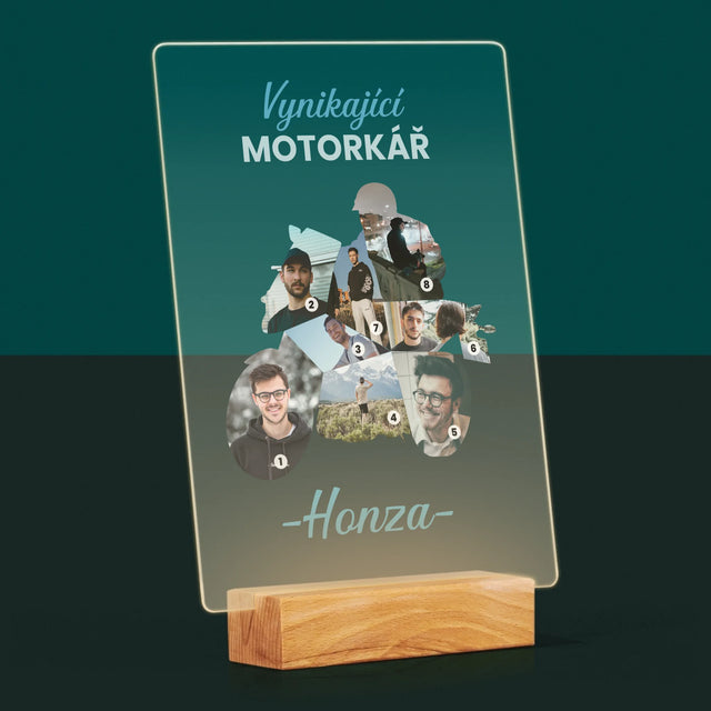 Tvar Z Fotek: Vynikající Motorkář - Tisk Na Akrylovém Skle