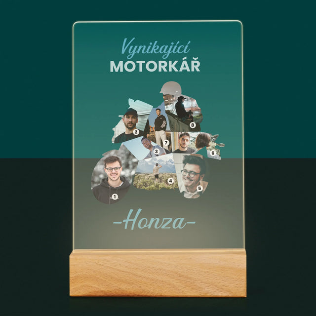 Tvar Z Fotek: Vynikající Motorkář - Tisk Na Akrylovém Skle