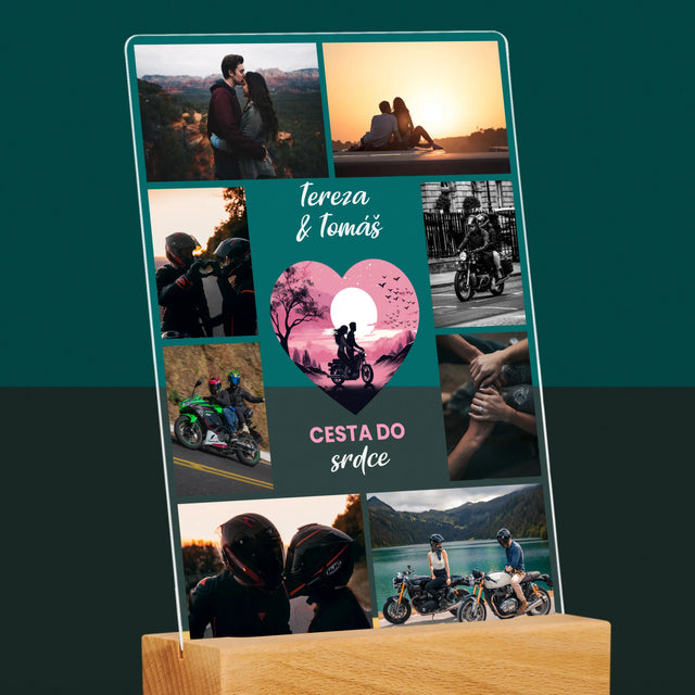 Fotokoláž: Cesta Do Srdce - Tisk Na Akrylovém Skle