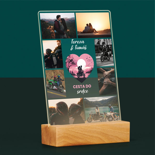 Fotokoláž: Cesta Do Srdce - Tisk Na Akrylovém Skle