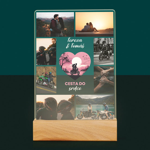 Fotokoláž: Cesta Do Srdce - Tisk Na Akrylovém Skle