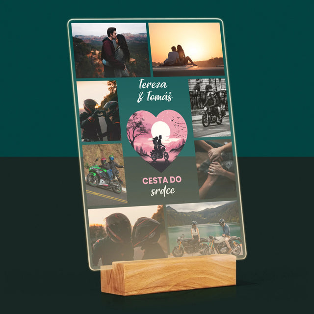 Fotokoláž: Cesta Do Srdce - Tisk Na Akrylovém Skle