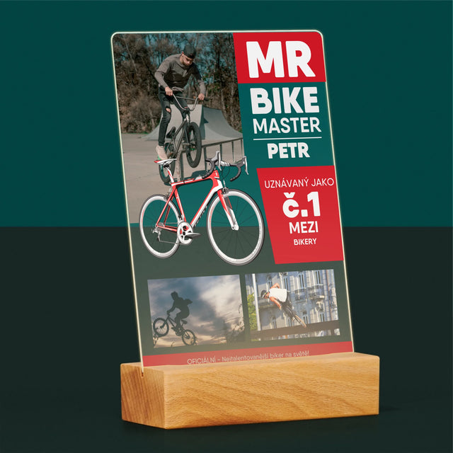 Obálka Časopisu: Mr Bike Master - Tisk Na Akrylovém Skle