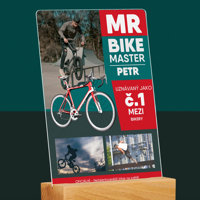 Obálka Časopisu: Mr Bike Master - Tisk Na Akrylovém Skle