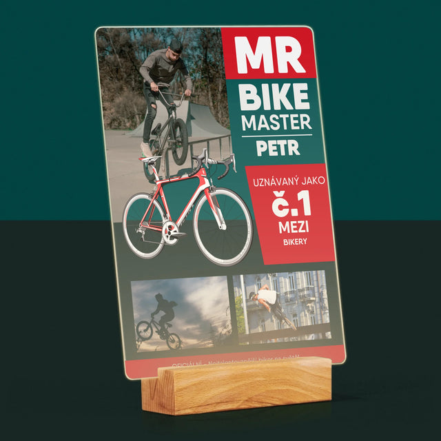 Obálka Časopisu: Mr Bike Master - Tisk Na Akrylovém Skle
