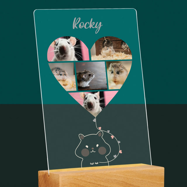 Fotokoláž: Křeček - Tisk Na Akrylovém Skle