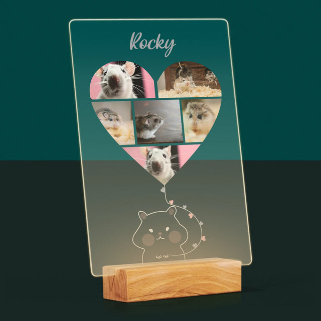 Fotokoláž: Křeček - Tisk Na Akrylovém Skle