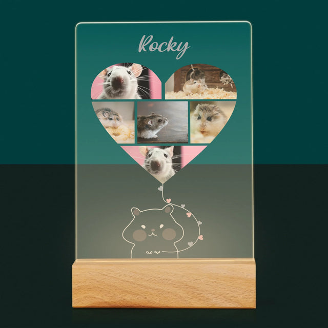 Fotokoláž: Křeček - Tisk Na Akrylovém Skle