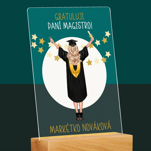 Designér Postav: Jsi Magistra - Tisk Na Akrylovém Skle