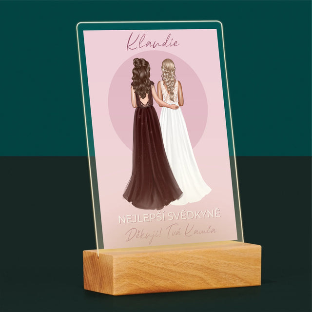 Designér Postav: Nejlepší Svědkyně - Tisk Na Akrylovém Skle
