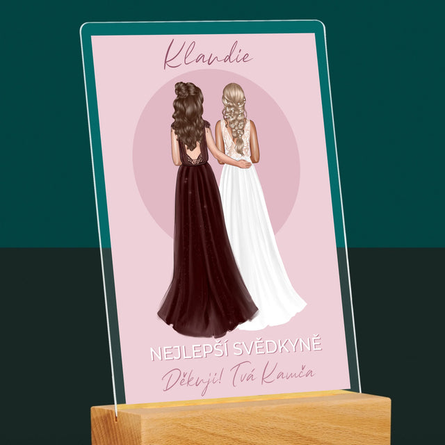 Designér Postav: Nejlepší Svědkyně - Tisk Na Akrylovém Skle