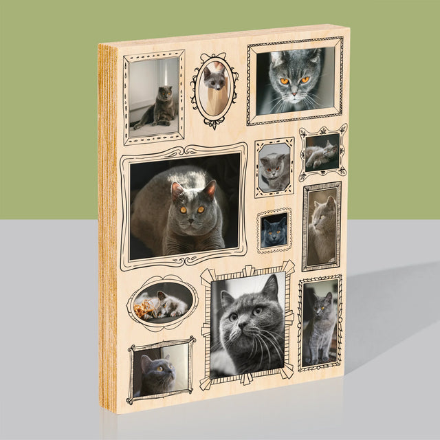 Fotografická koláž: Galerie s žákem - tisk na dřevo | Česká republika