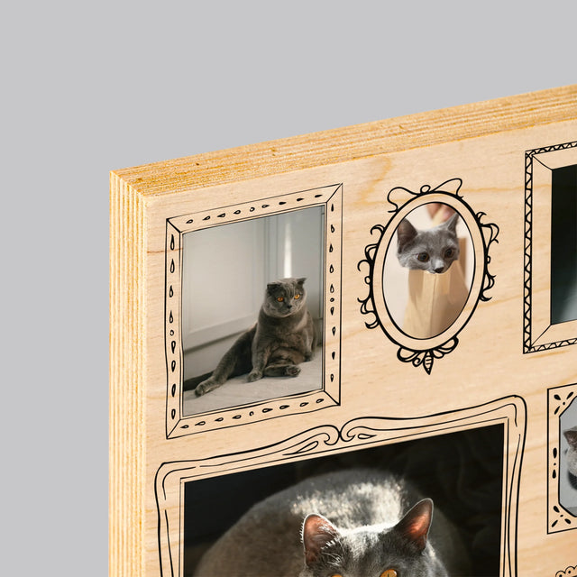 Fotografická koláž: Galerie s žákem - tisk na dřevo | Česká republika