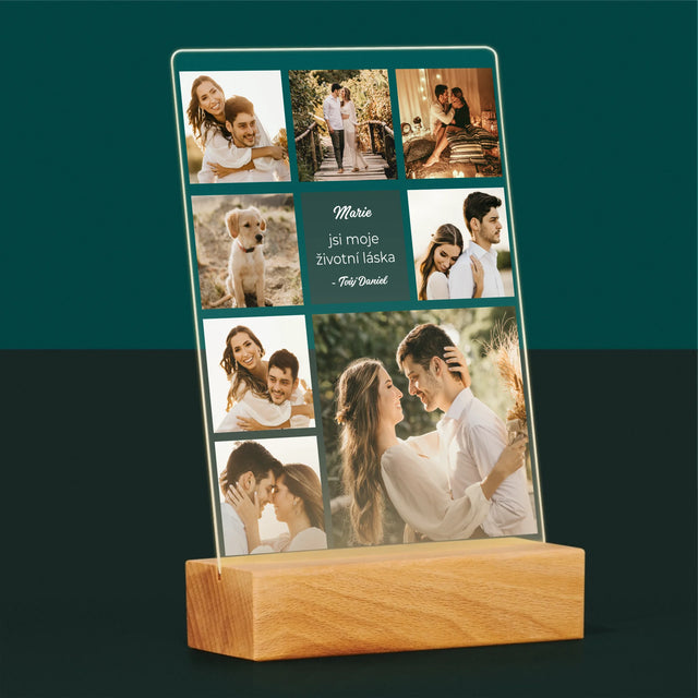 Fotokoláž: Koláž Milostná - Tisk Na Akrylovém Skle