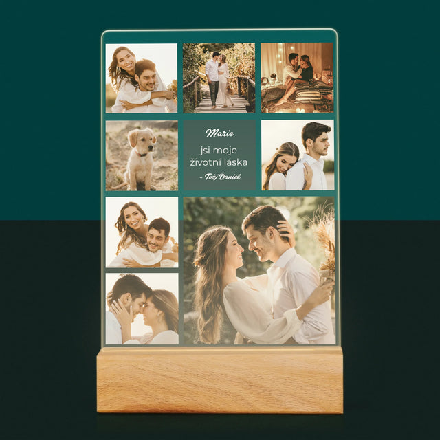 Fotokoláž: Koláž Milostná - Tisk Na Akrylovém Skle