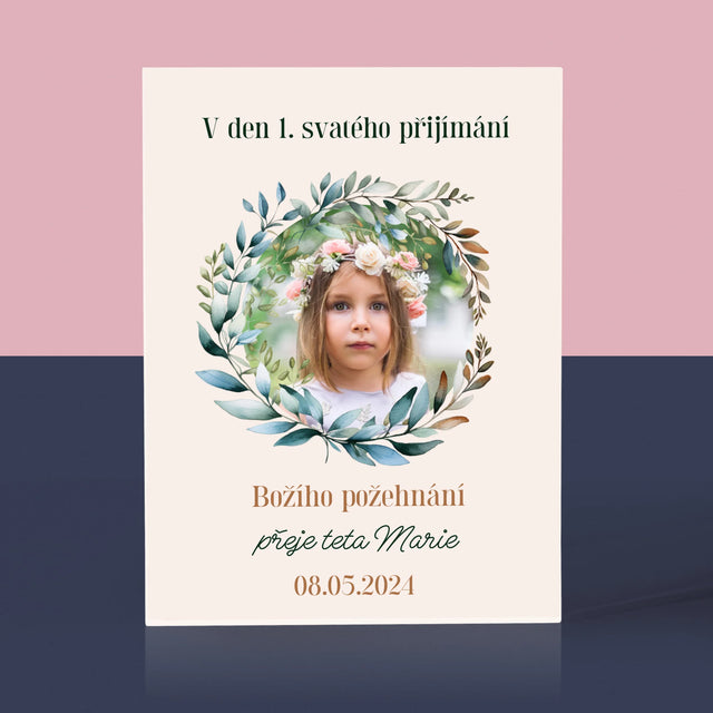 Fotka A Textem: V Den 1. Svatého Přijímání - Akrylový Blok