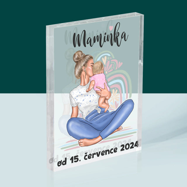Designér Postav: Mladá Mamina - Akrylový Blok