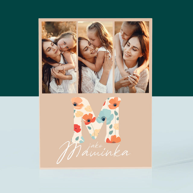 Fotokoláž: M Jako Maminka - Akrylový Blok