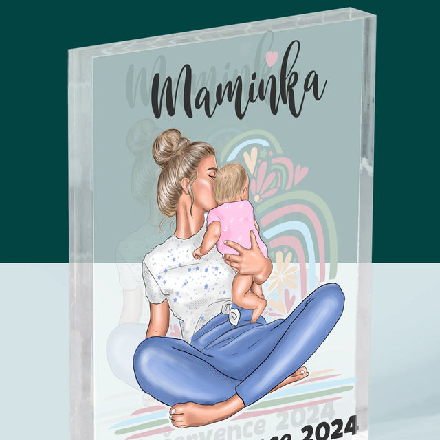 Designér Postav: Mladá Mamina - Akrylový Blok