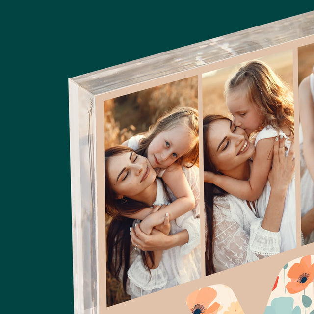 Fotokoláž: M Jako Maminka - Akrylový Blok