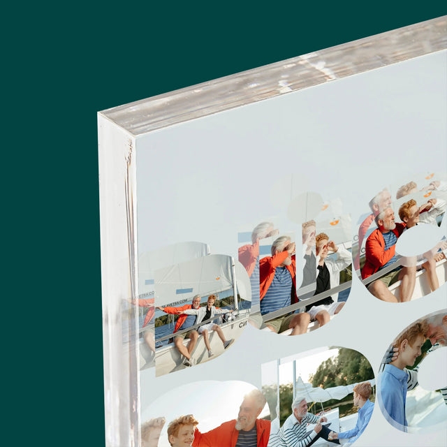 Slovo Z Fotek: Důchodce - Akrylový Blok