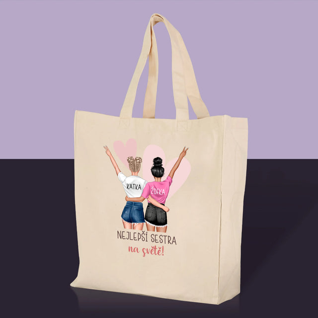 Designér Postav: Nejlepší Sestra Na Světě - Plátěná Taška
