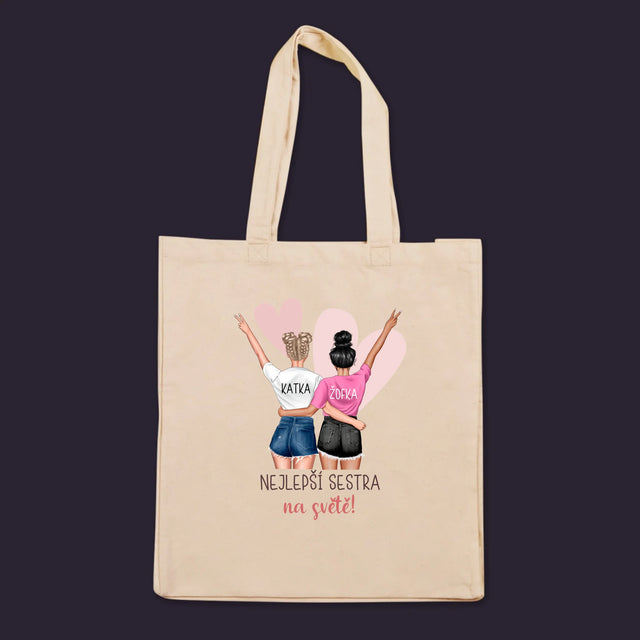 Designér Postav: Nejlepší Sestra Na Světě - Plátěná Taška
